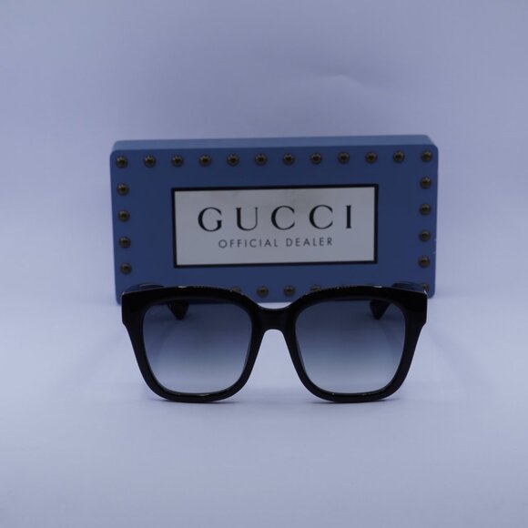 Gucci GG1338SK 003 Square Sunglasses - Black/Grey Gradient - Picture 4 of 11